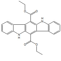 Diethyl 2,5-dihydroindolo[3,2]carbazol-6,12-dicarboxylate(Indolo[3,2b]carbazol-6,12-dicarboxyl acid, 5,11-dihydro-,6,12-diethylester)