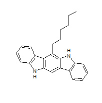 5,11-Dihydro-6-hexylindolo[3,2-b]carbazole