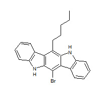 5,11-Dihydro-6-bromo-12-pentylindolo[3,2-b]carbazole