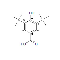 13C6-3,5-Di-(tert.-butyl)-4-hydroxybenzoic acid