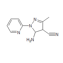 5-Amino-3-methyl-1-(pyridin-2-yl)-4,5-dihydro-1H-pyrazole-4-carbonitrile
