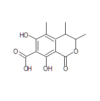 6,8-Dihydroxy-3,4,5-trimethyl-1-oxo-3,4-dihydro-1H-isochromene-7-carboxylic acid (3,4-Dihydrocitrinon)
